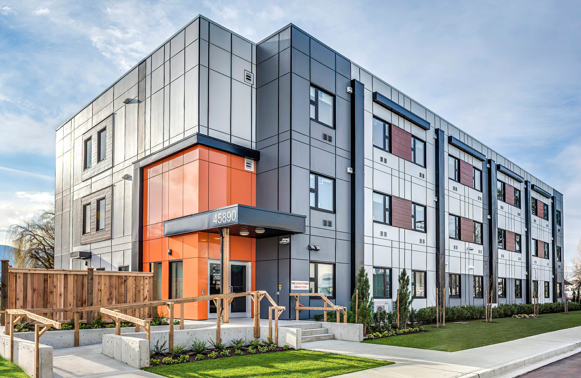 Trethewey Avenue Supportive Housing Complex built by modular building companies in Canada