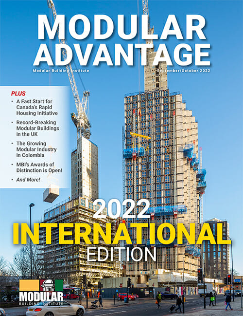 Edição de setembro/outubro de 2022 da revista MBI's MOdular Advantage