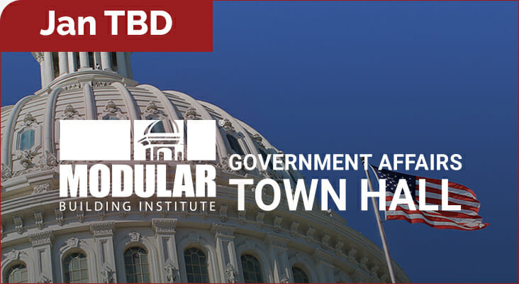 Modular Building Institute government affairs town hall