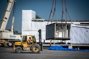 MODLOGIQ construye un hospital modular en su planta de fabricación externa