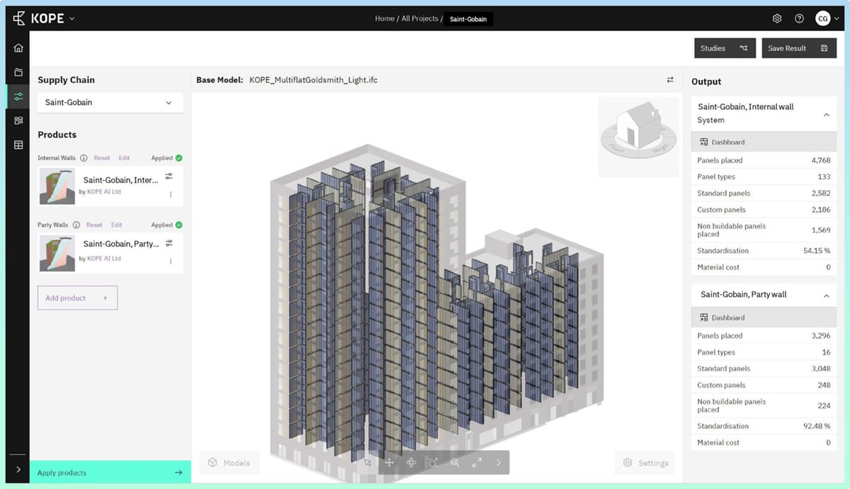 building digitalization using software from KOPE