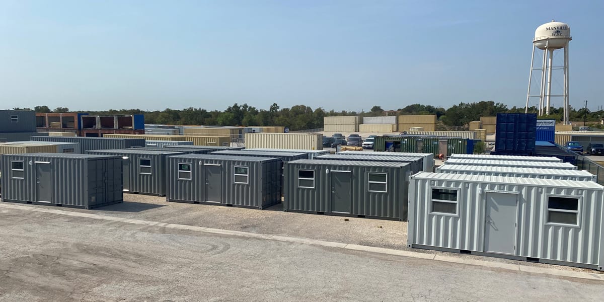 Shipping container-based field offices