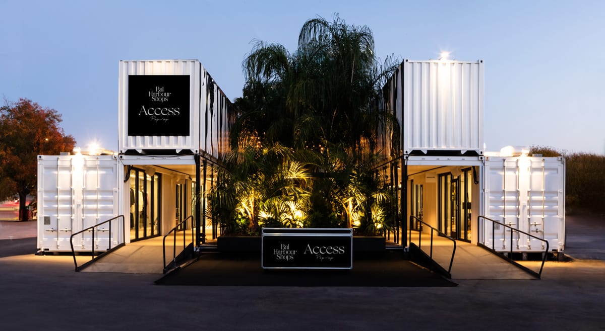 Bal Harbour Shops, high-end retail shops built using shipping containers