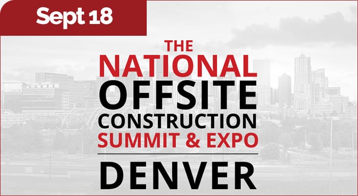 MBI is sponsoring The National Offsite Construction Summit & Expo in Denver, CO, on September 18, 2025