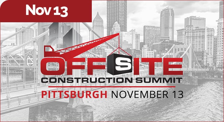 Offsite Construction Summit em Pittsburgh, 123 de novembro de 2025
