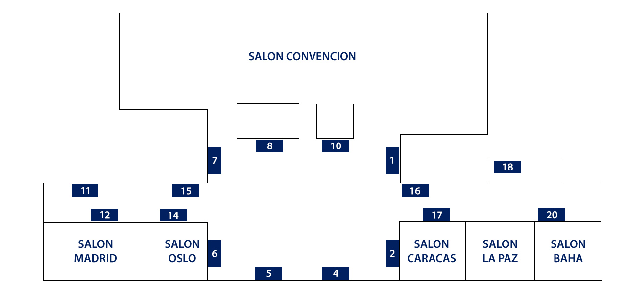 Planta baixa do expositor da World of Modular Europe