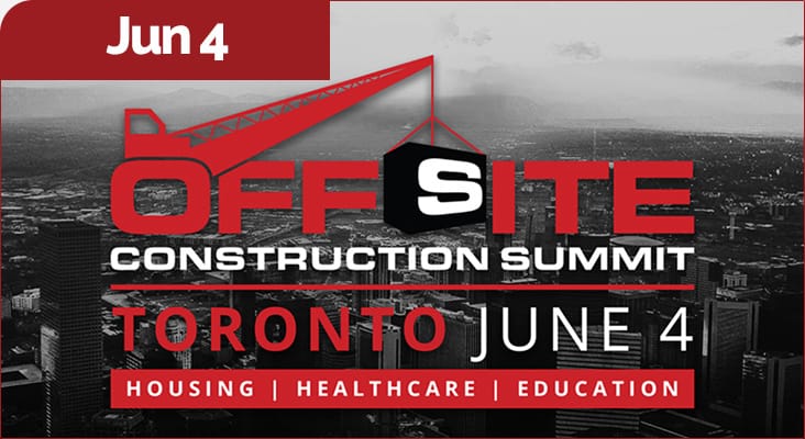 MBI is sponsoring the Offsite Construction Summit in Toronto, June 4, 2026