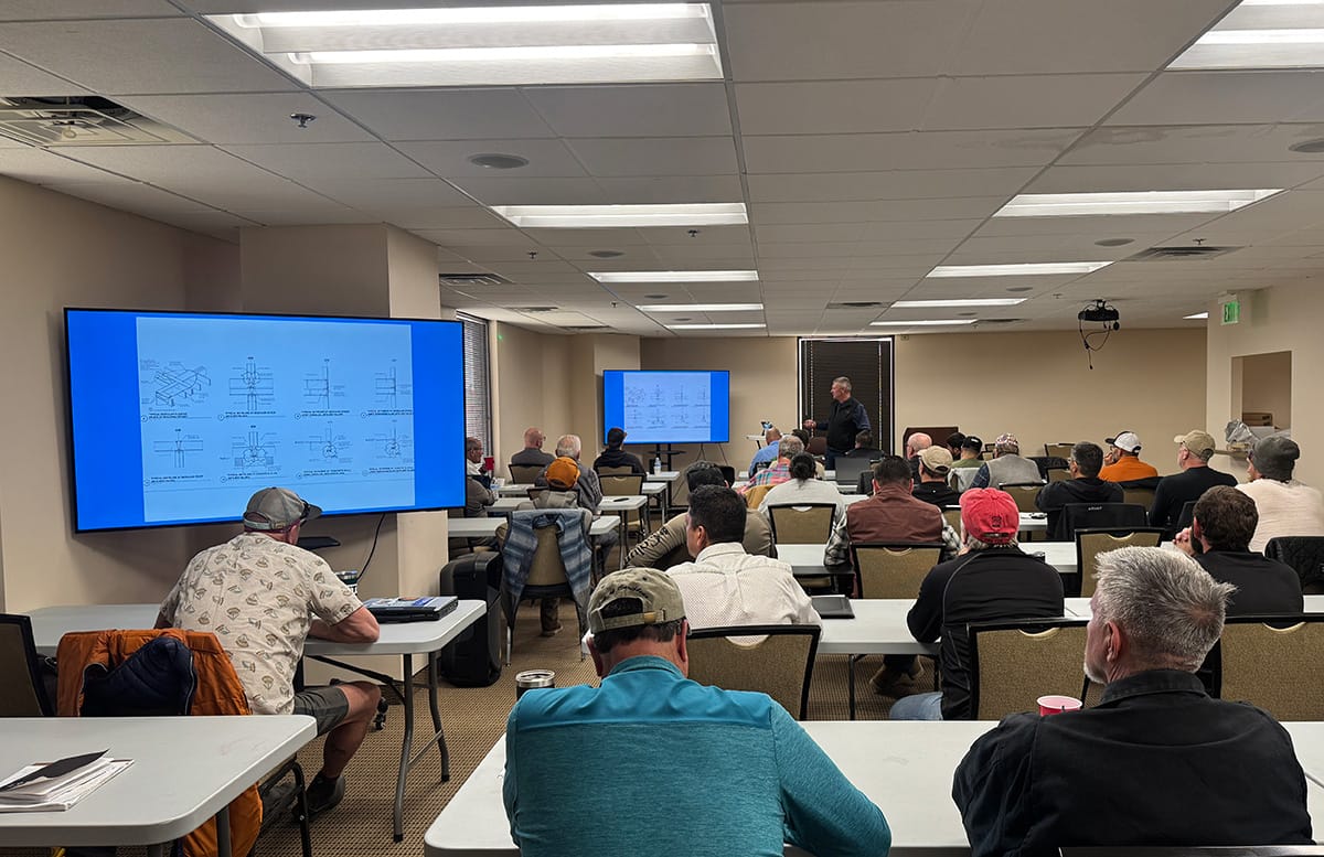 Matt Mitchell, co-founder of ProSet, teaching modular setting in Colorado
