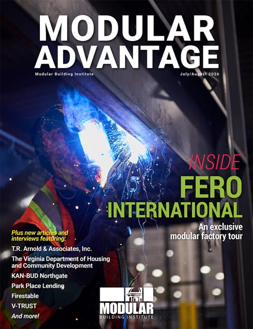 Revista Modular Advantage, publicada pelo Modular Building Institute