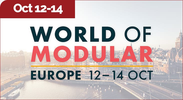 World of Modular Europe, October 12-14, 2026, in Amsterdam