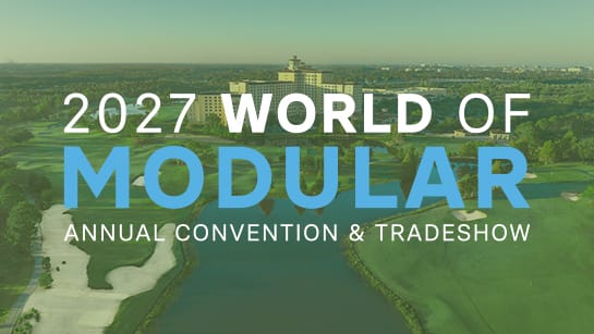 The 2027 World of Modular will be held in Orlando, FL, on April 5-8, 2027