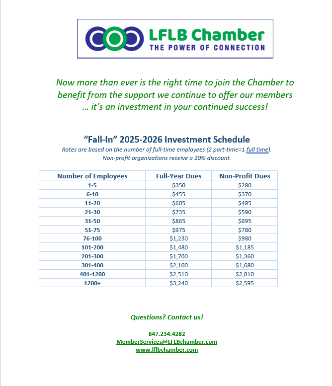 Fall-In Dues Schedule 2025-2026