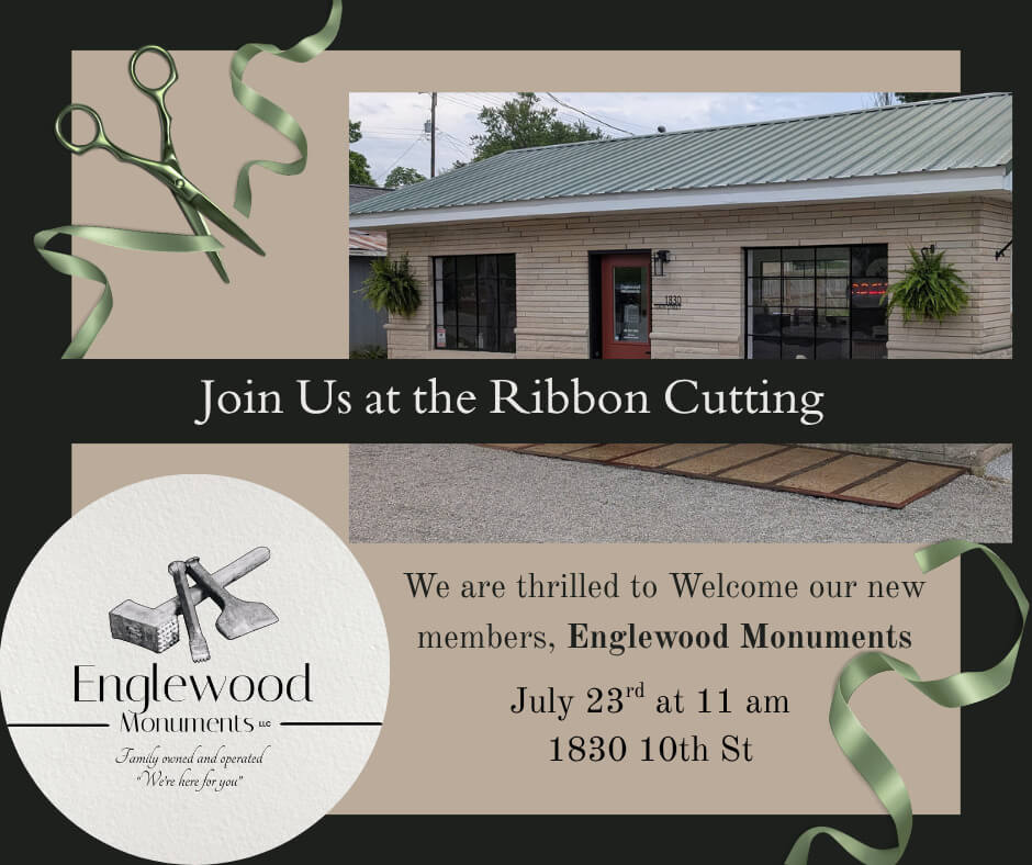 Ribbon Cutting Englewood Monuments
7/23 11 AM
1830 10th Street