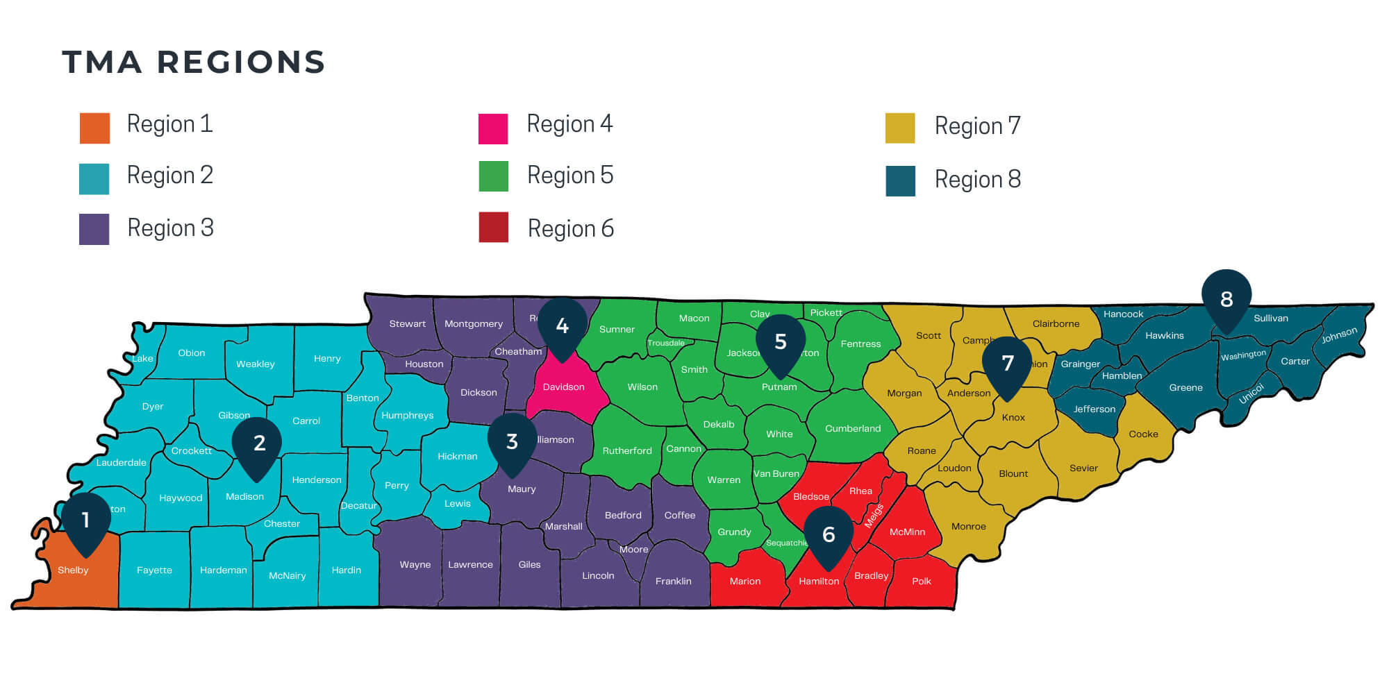 TMA REGIONS