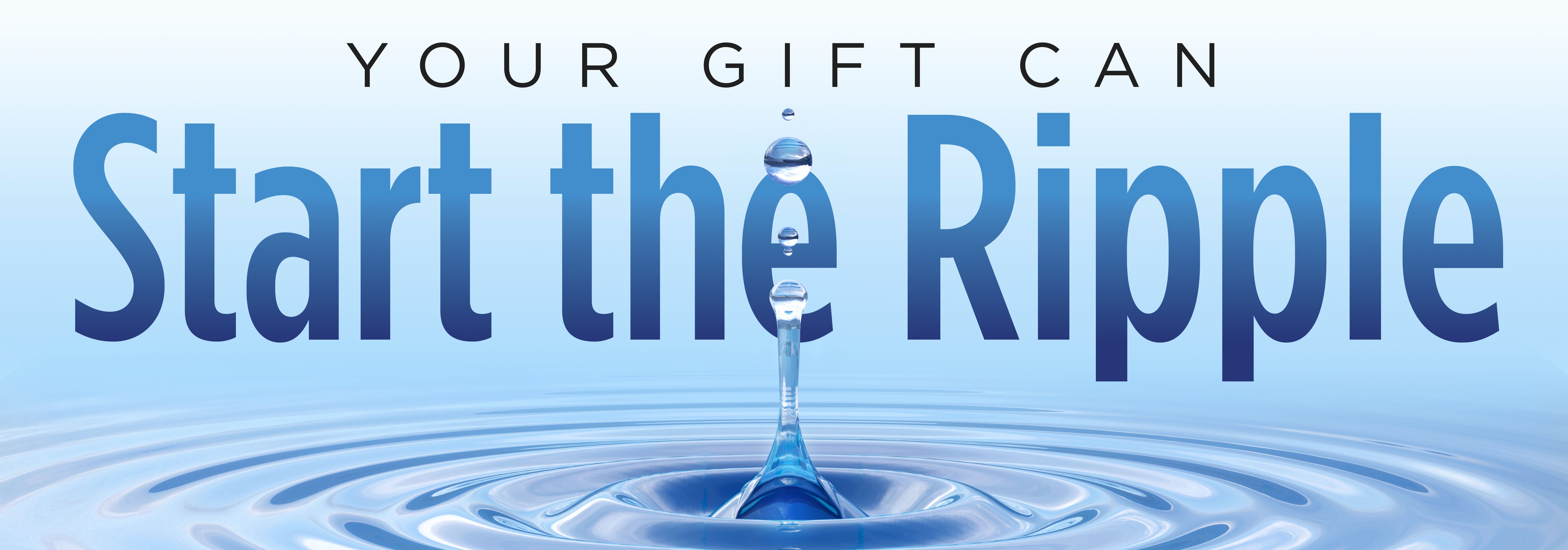 Water drop splash, high resolution 3D rendering. Droplet impact with ripple effect on surface, isolated on blue background. Fluid dynamics, clean water, purity and motion concept. Suitable for eco, hygiene, hydration, and nature visuals