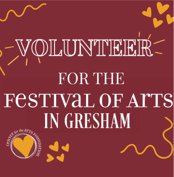 Volunteer for the festival of arts in gresham