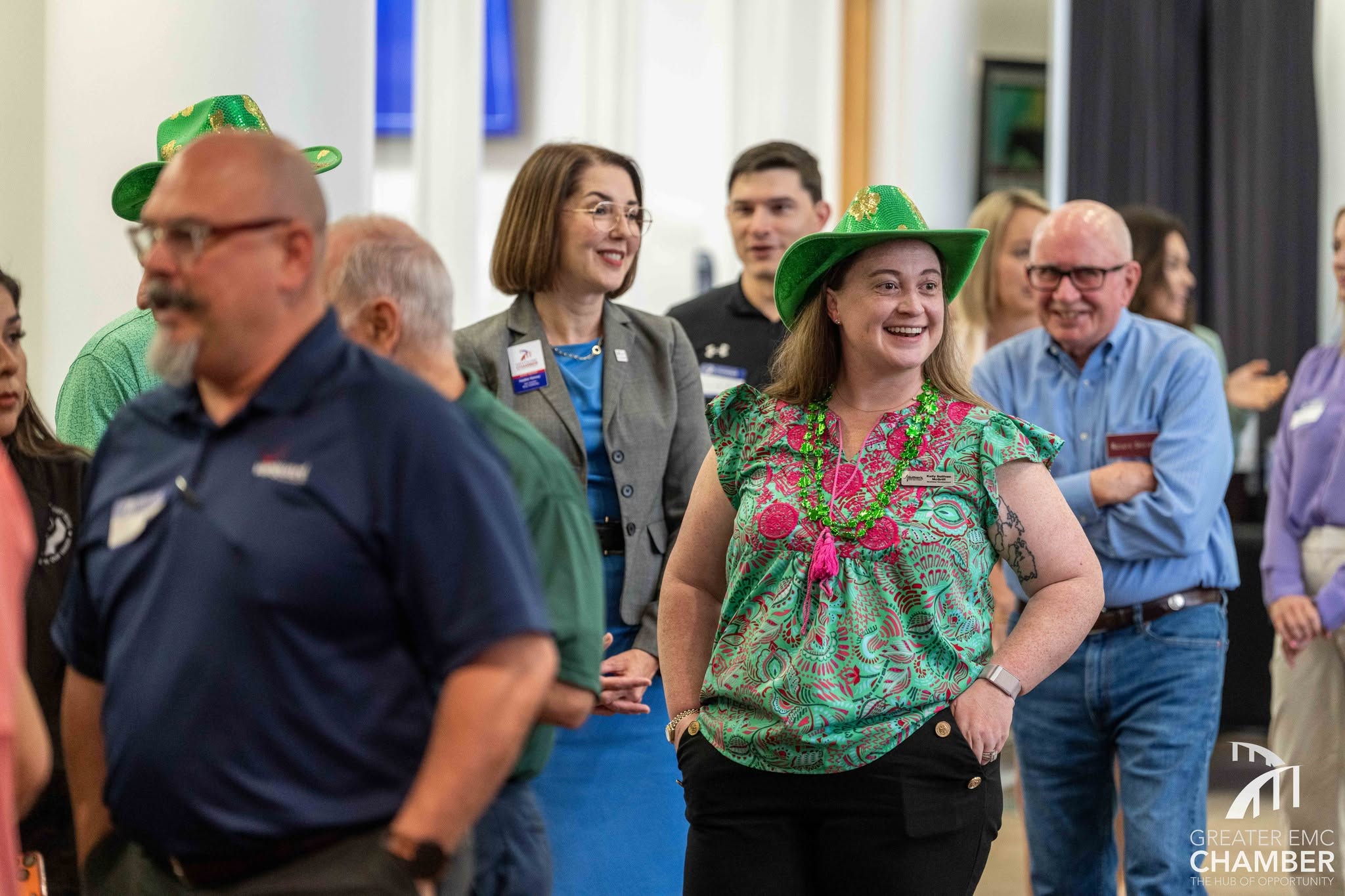 Kelly Sullivan McGriff, Business Development Manager for Sullivan’s Truck, Auto &amp; Collision, enjoys a Monthly Chamber Luncheon with other Chamber Members.