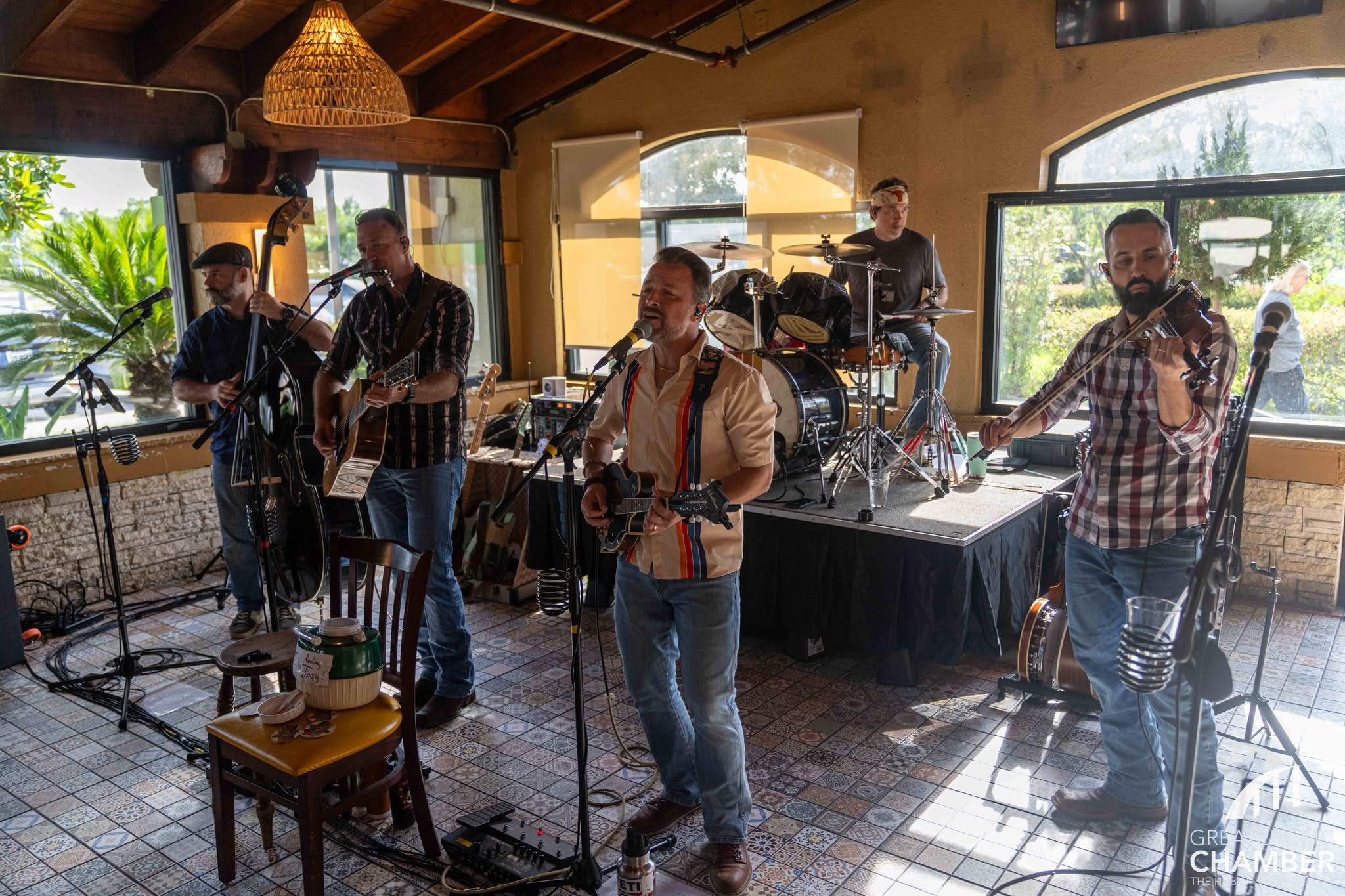 05_Band Local band, Tomfoolery, plays crowd favorites and even some originals to liven up the party for a festive experience