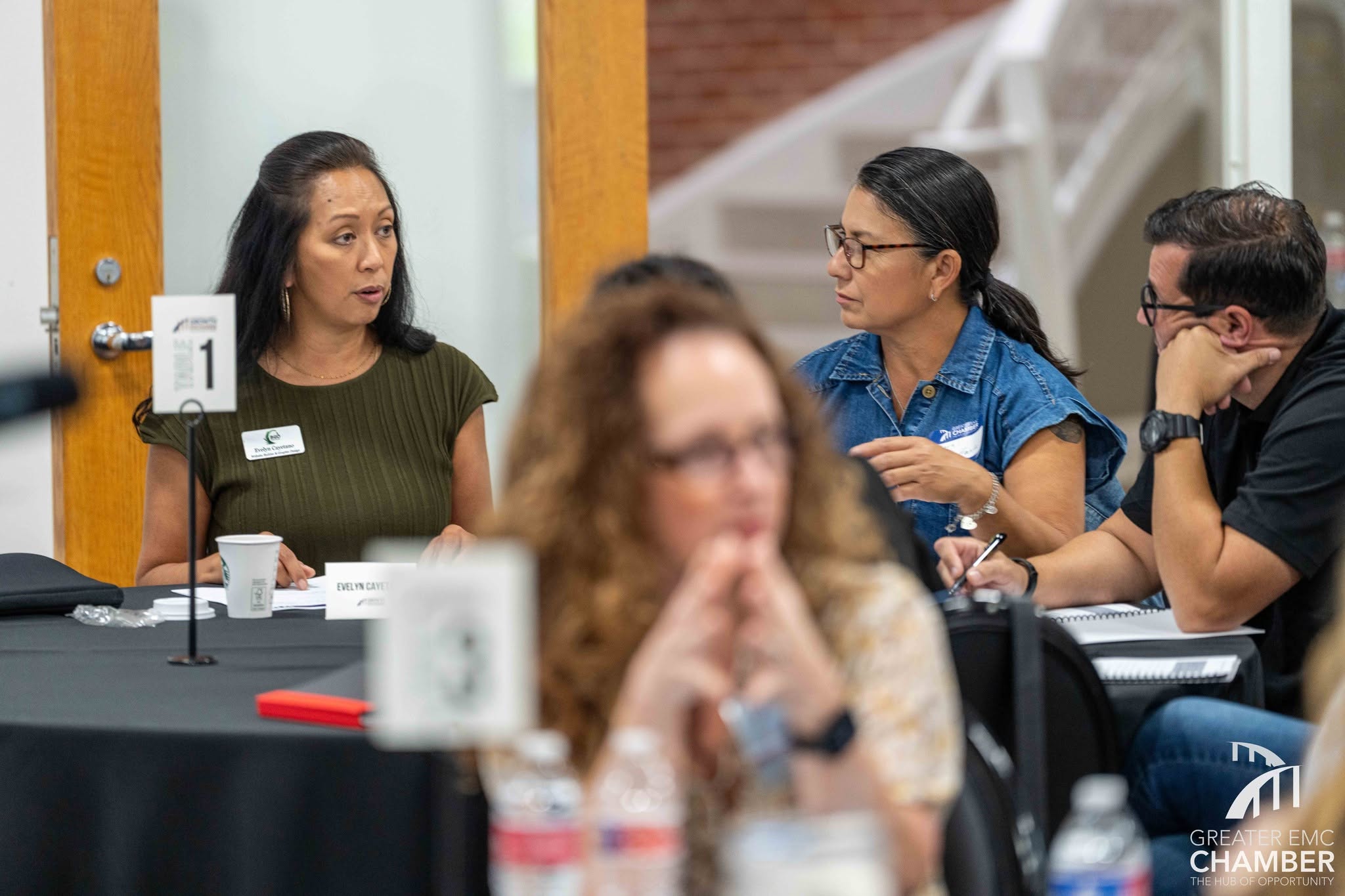 Evelyn Cayetano shares a fresh perspective with her table regarding one of their challenges