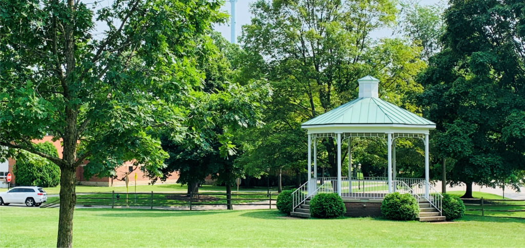 Village green summer vivid cropped for banner