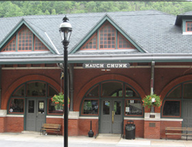 Jim Thorpe Visitors Center at the Mauch Chunk Train Station