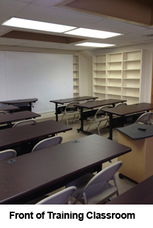 Front of CCEDC training classroom.