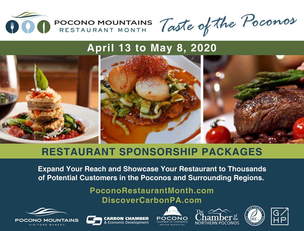 Pocono Mountains Restaurant Month Packet Cover