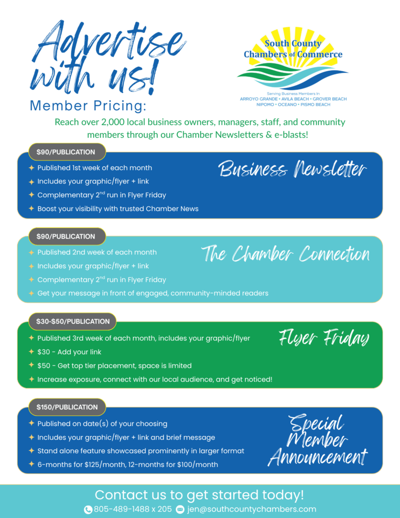 Advertise with us! Member Pricing DRAFT