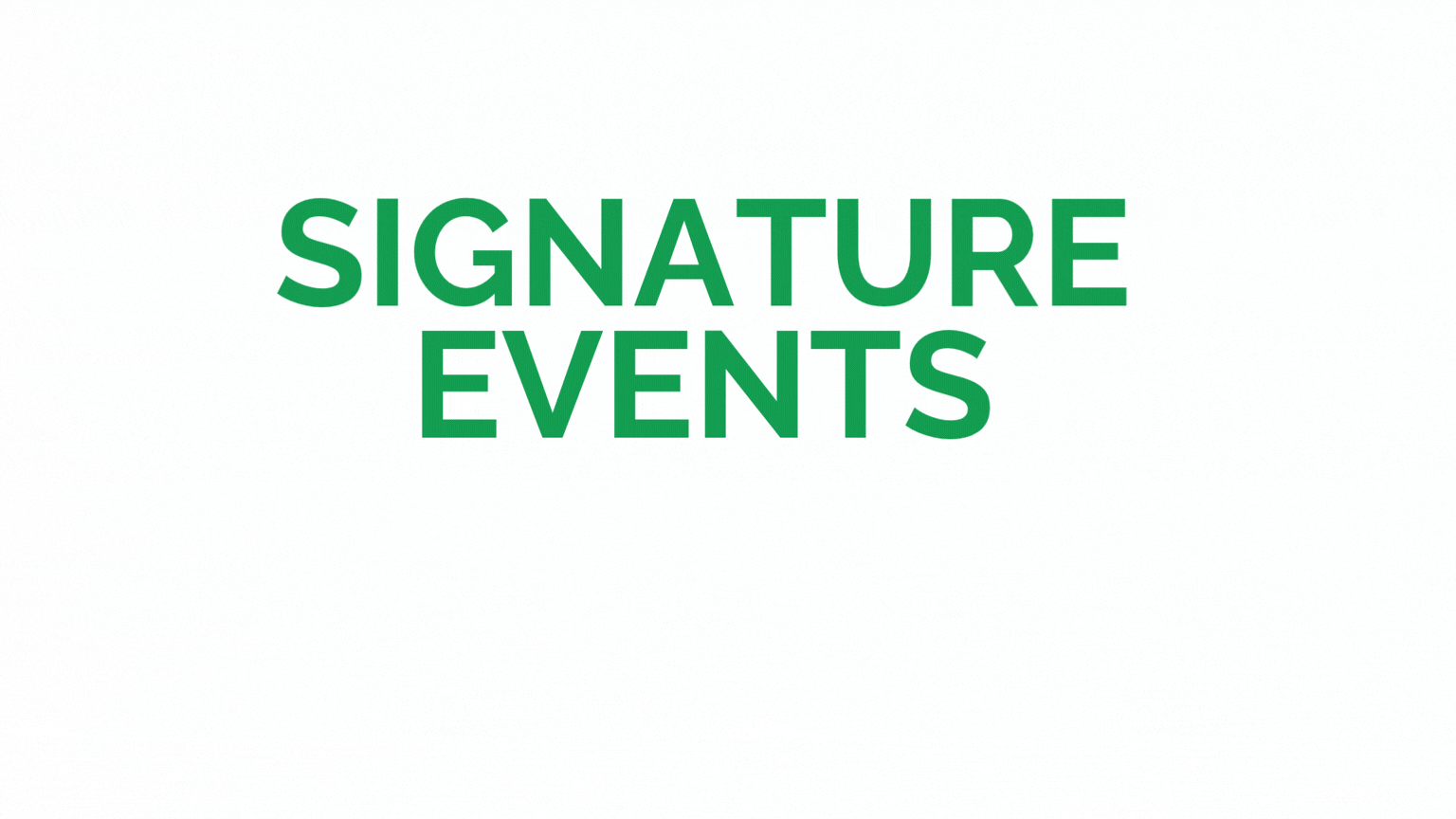 Signature Events 2026
