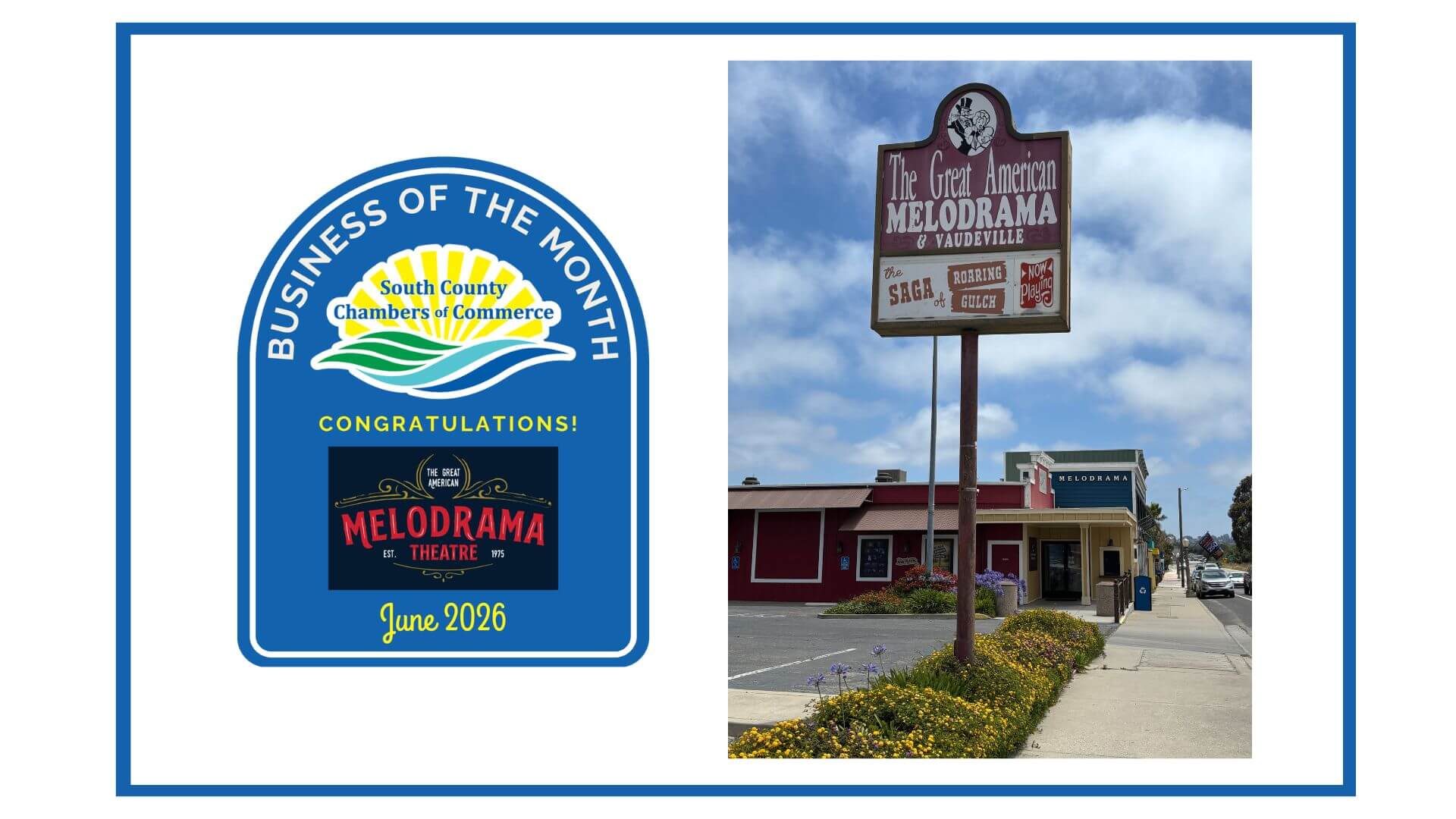 June Business of the Month slide