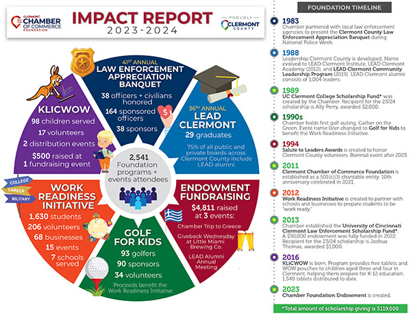 Impact Report pie chart graphic