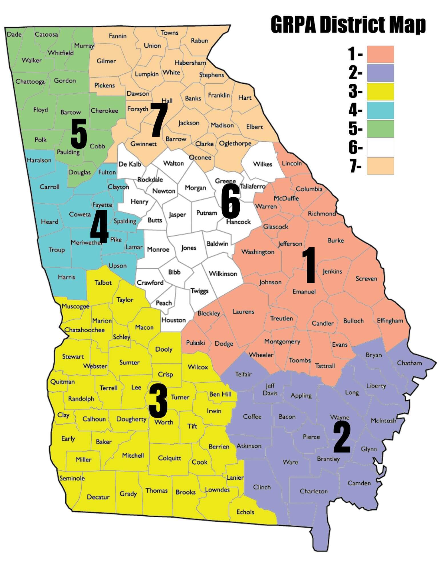 2025 GRPA District Map