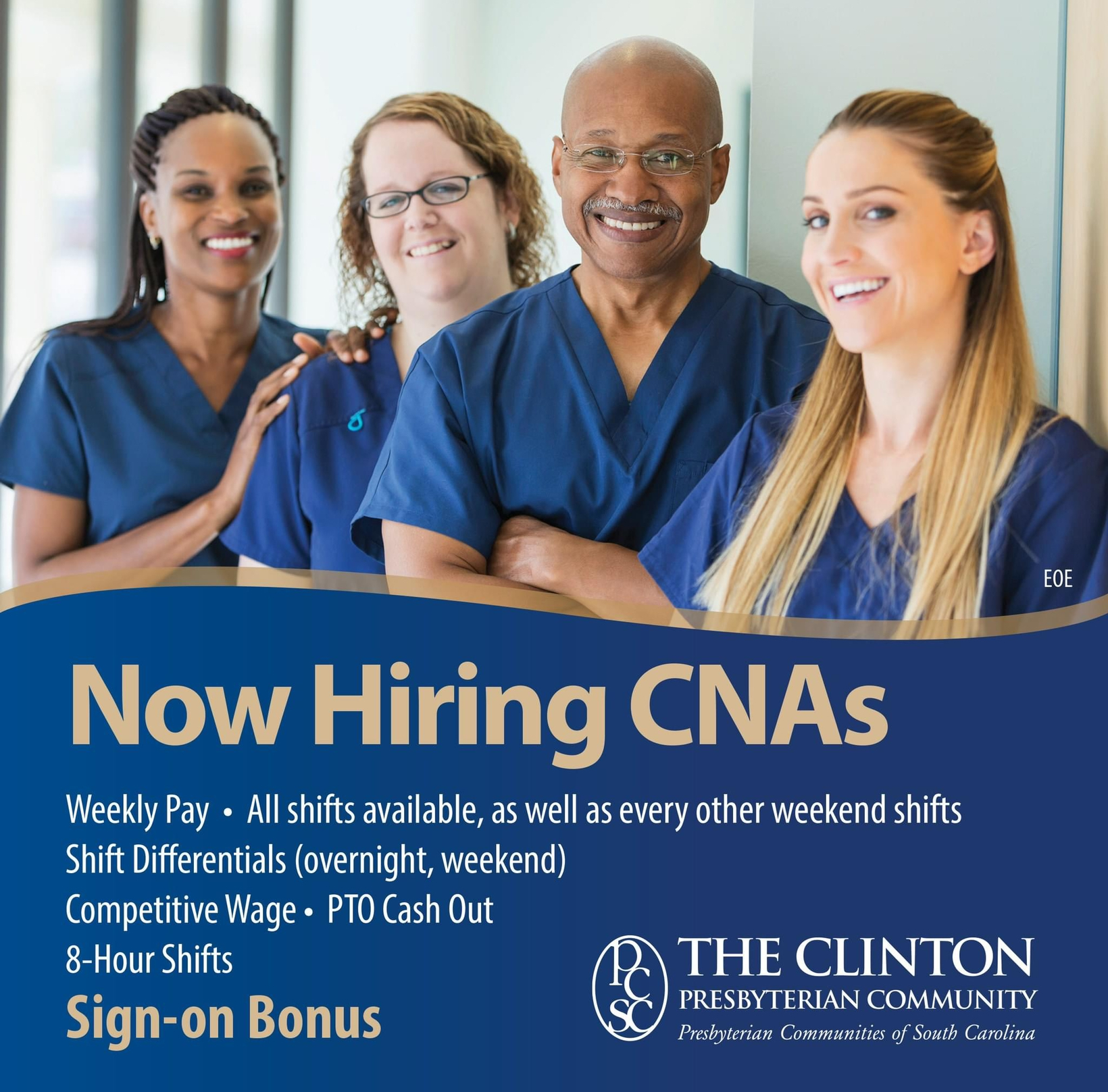 Clinton Presbyterian Community is Hiring CNAs Laurens County Chamber