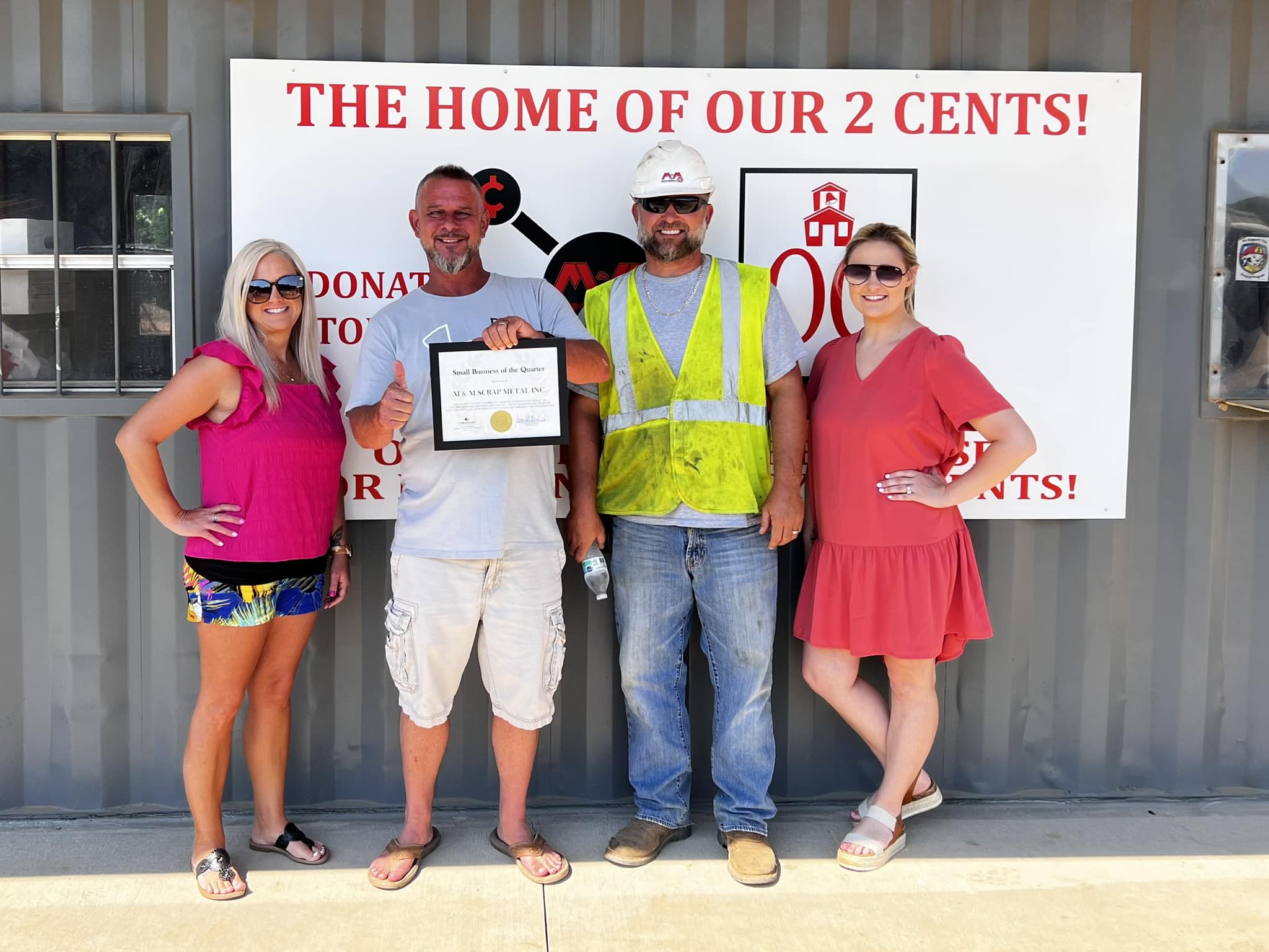 Small Business of Excellence Award for the second quarter