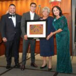 Group photo with Haniny Hillberg, Hispanic Lifetime Achievement Award recipient