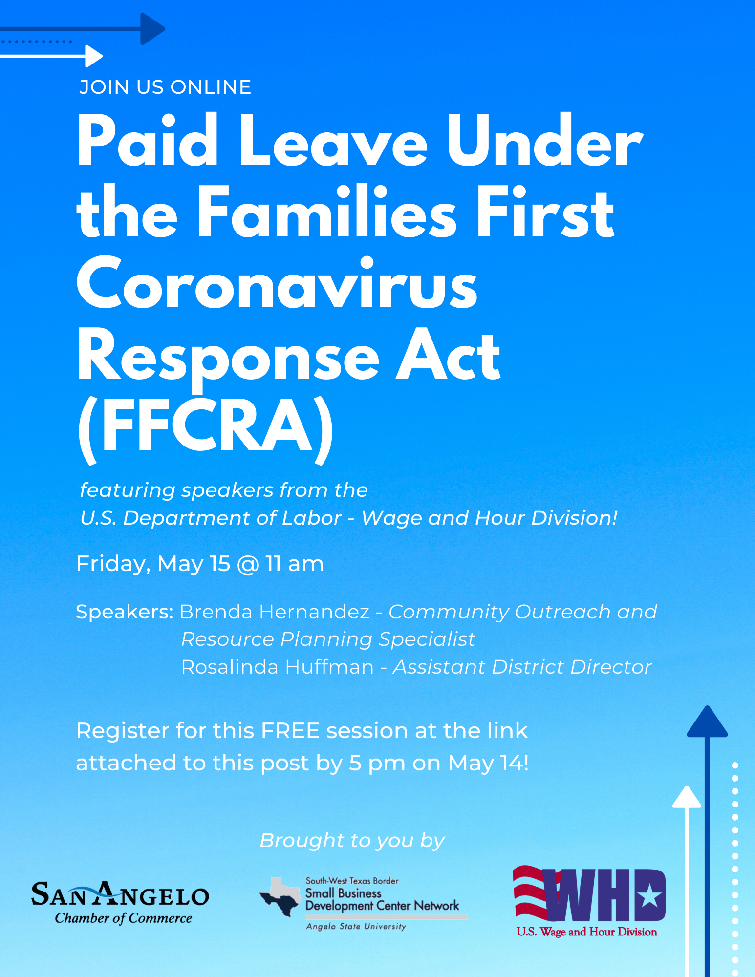 Paid Leave and FFCRA Webinar Flyer