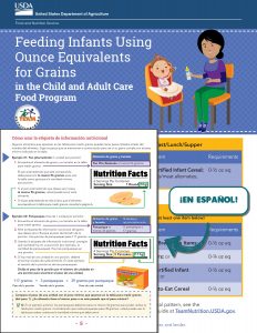 feeding infants oz equivalent