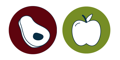 meat and fruit