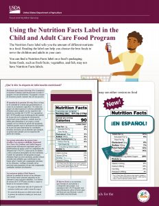 usingnutrition facts label