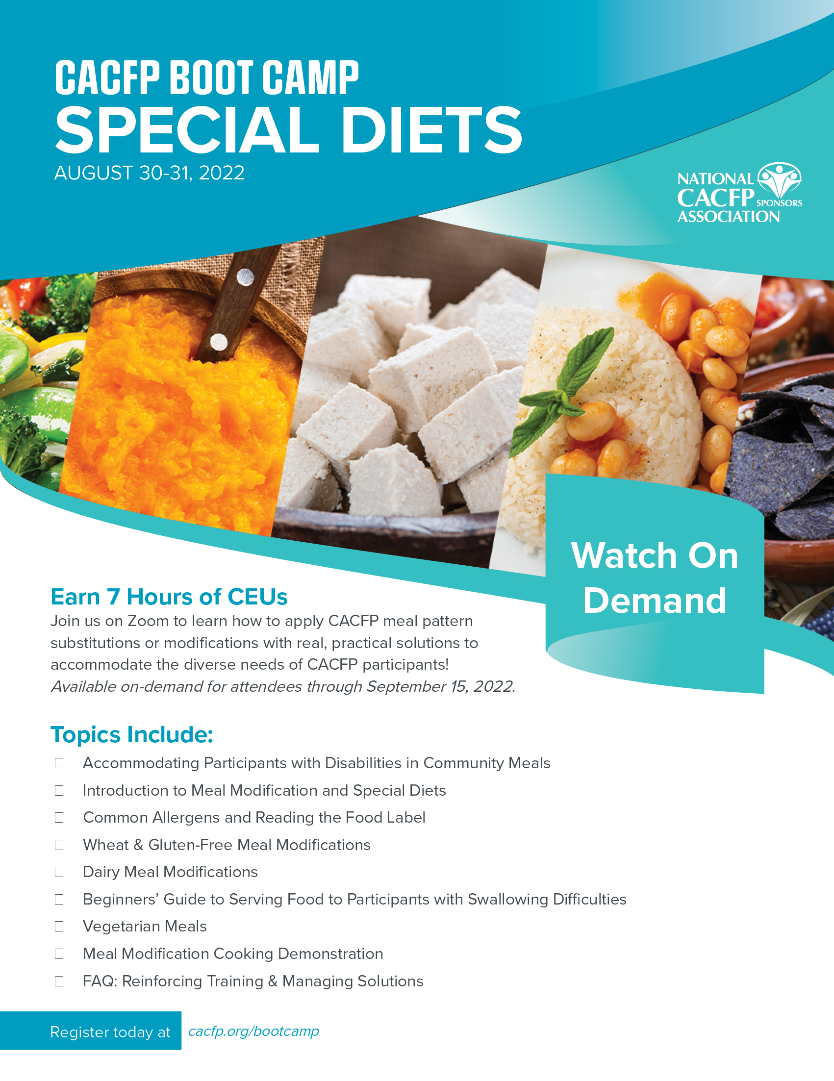 Special Diets Boot Camp On demand