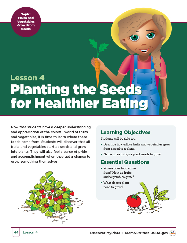 planting seeds healthier eating