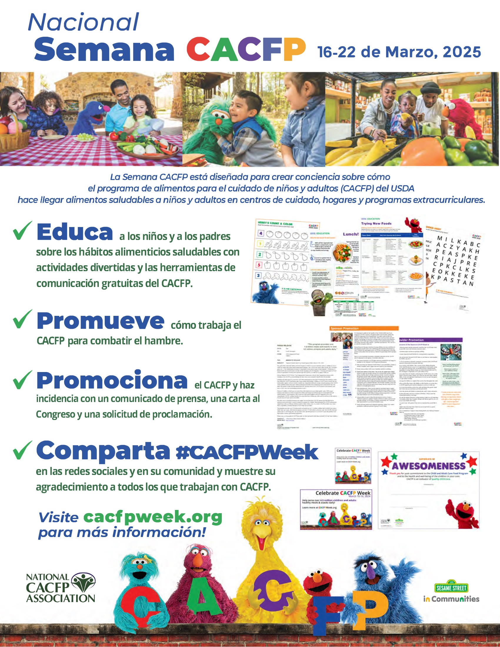 2025 CACFP Week Promo Spanish cacfp.org