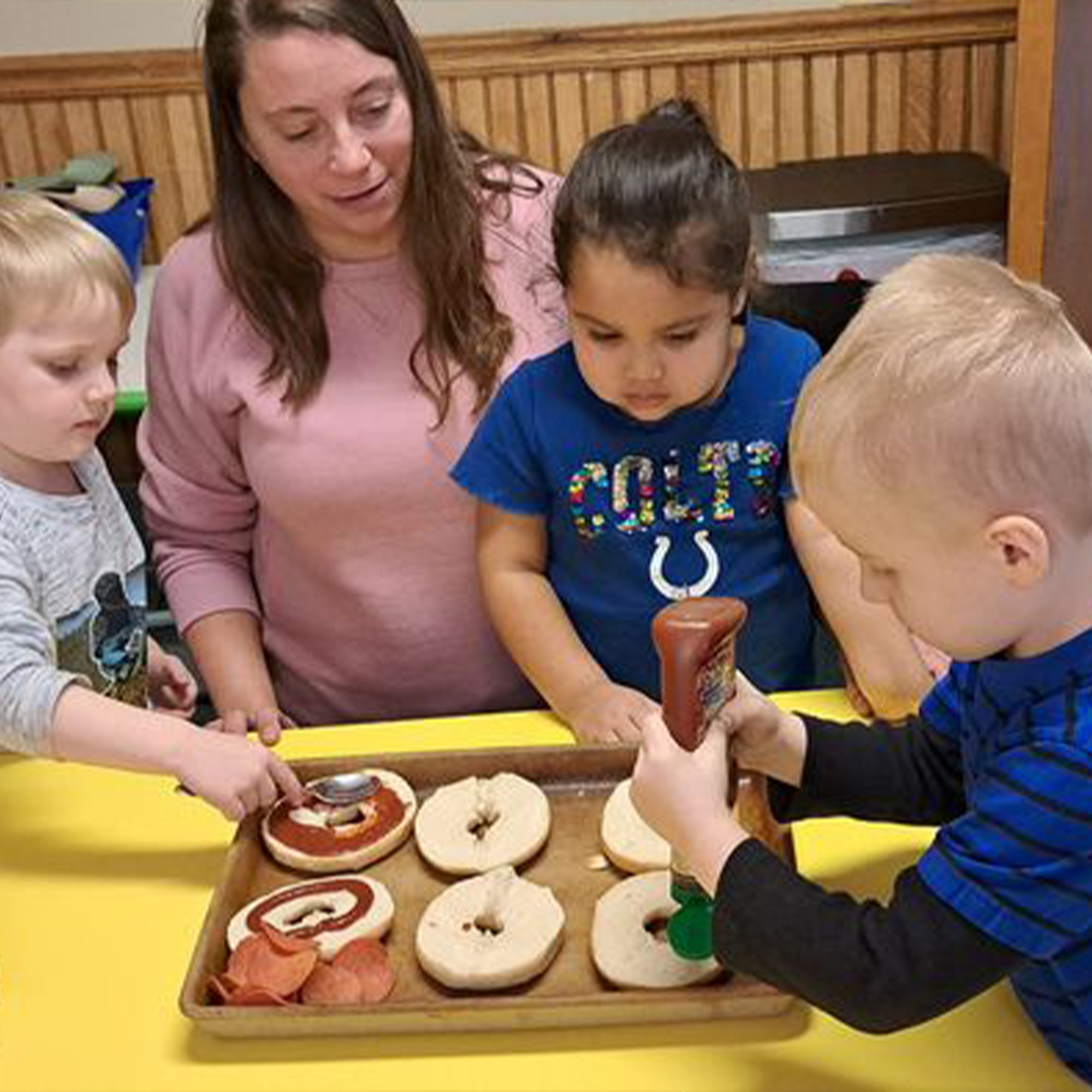 Marshas Family Child Care - Bagel Pizzas