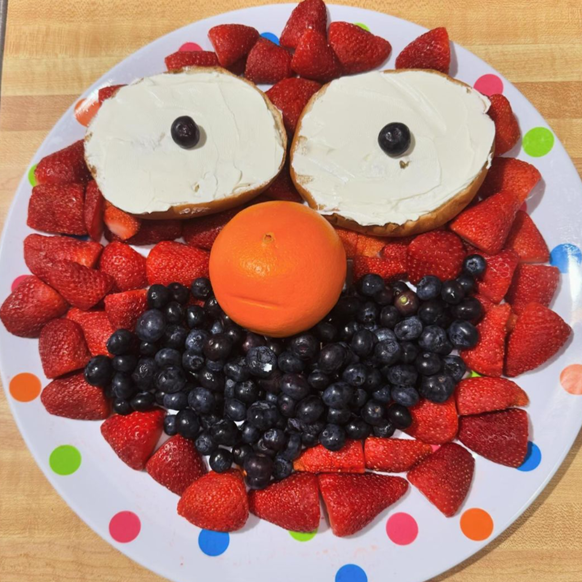 Patty Tormey - Fruit and Bagel Elmo