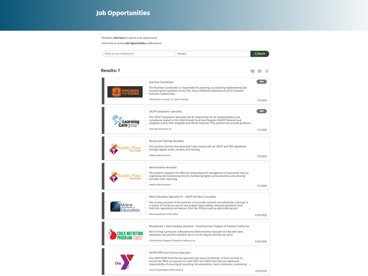 Job board 7-8-25 Job board 7-8-25