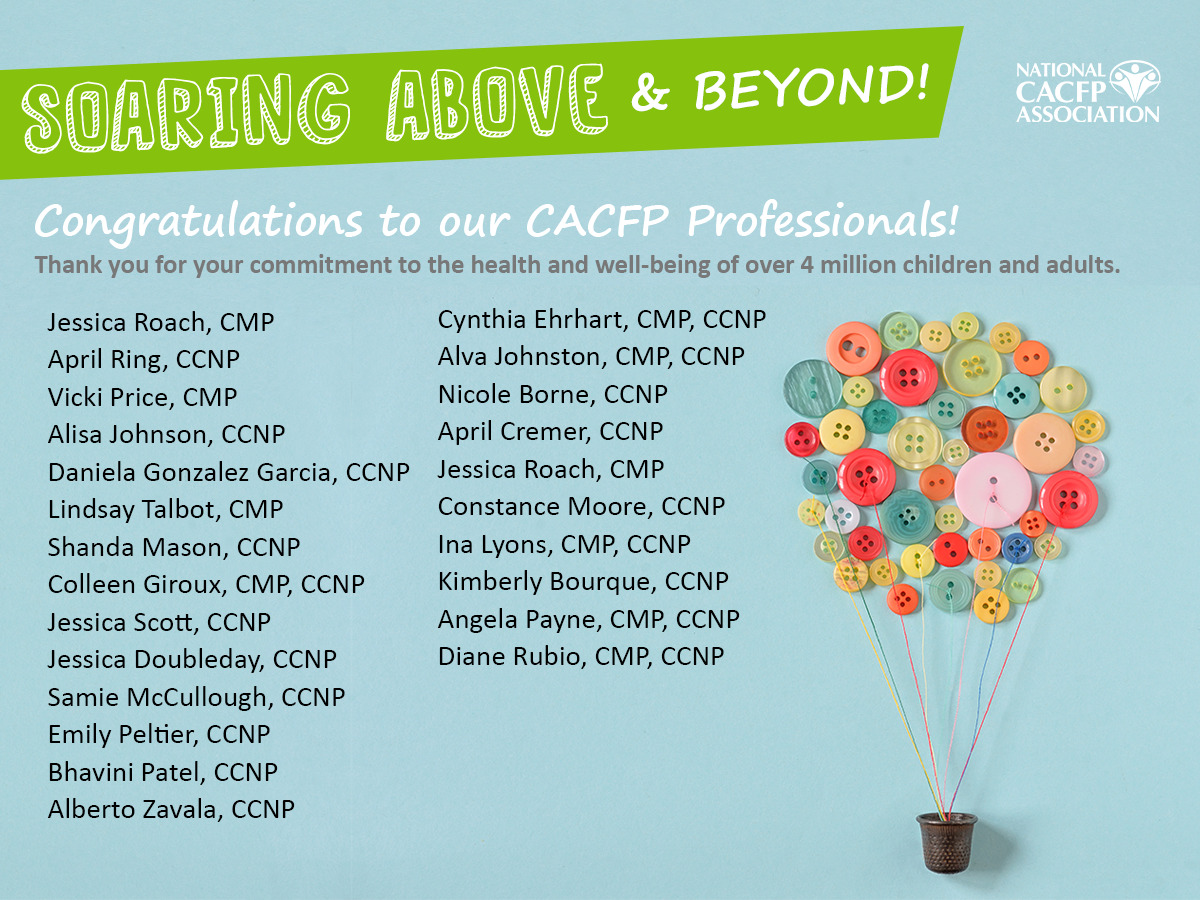 September CACFP Professionals Shoutout