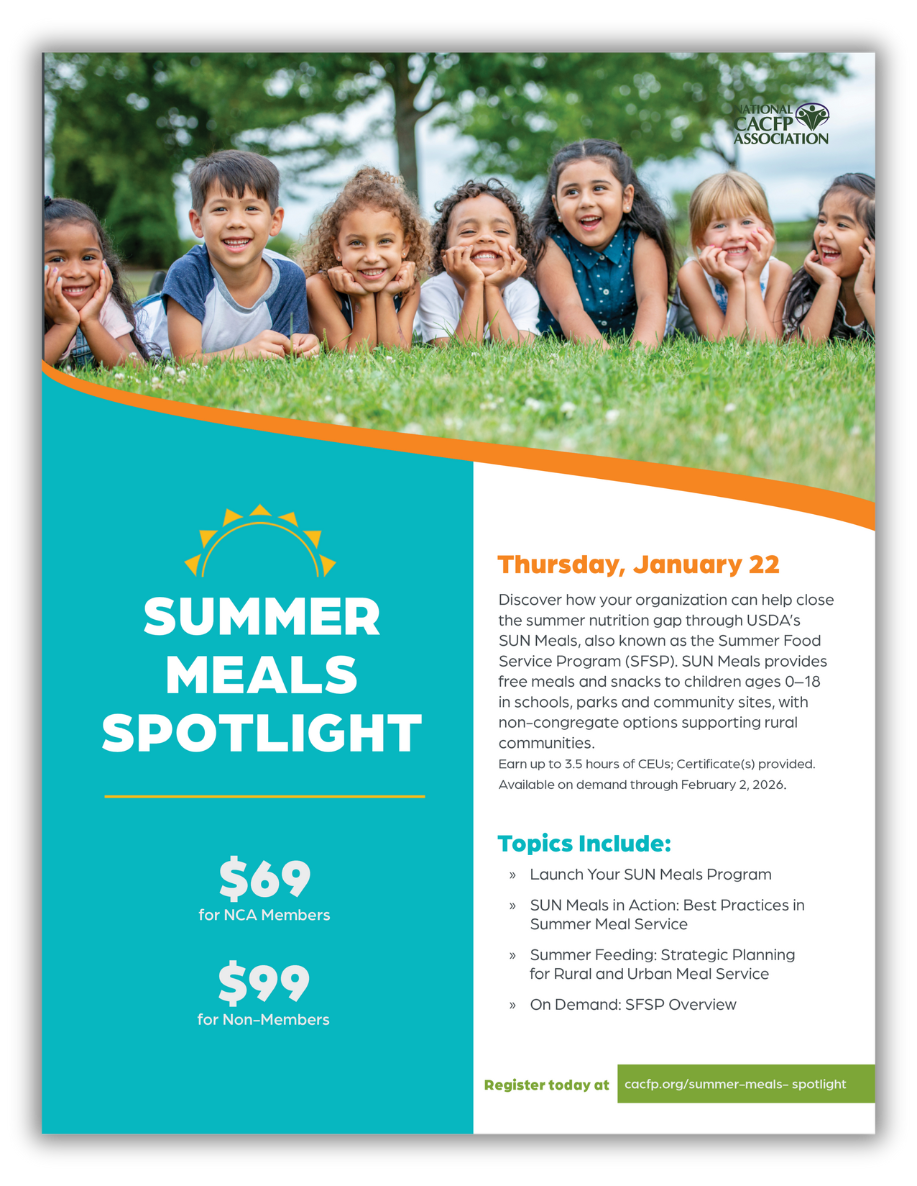 Summer Meals Spotlight cacfp.org Summer Meals Spotlight cacfp.org