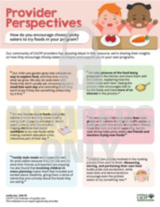 Provider Perspective Picky Eaters PNG cacfp.org