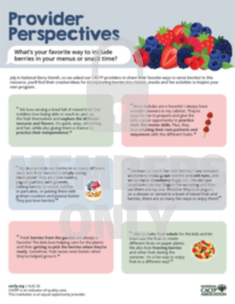 Provider Perspectives Berries