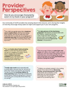 Providers Perspective Picky Eaters cacfp.org
